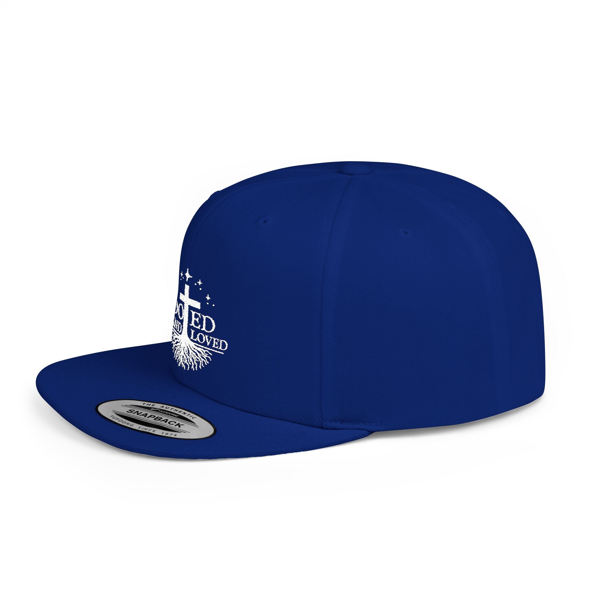 Rooted and Loved Flat Bill Snapback Hat