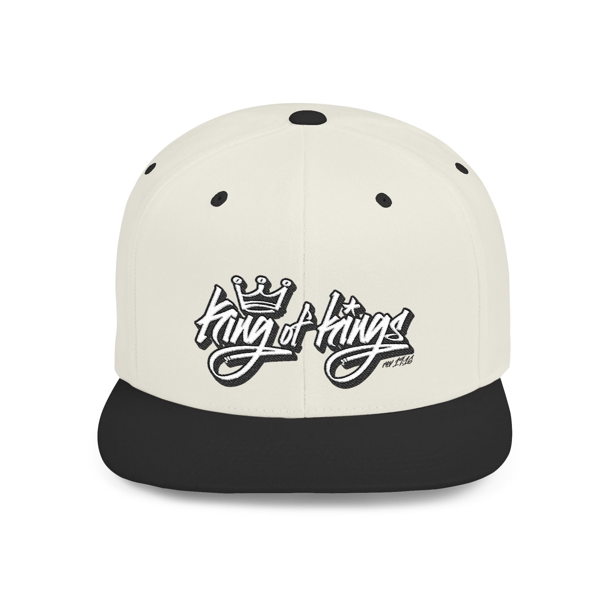 King of Kings rev 19:16 Flat Bill Snapback Hat