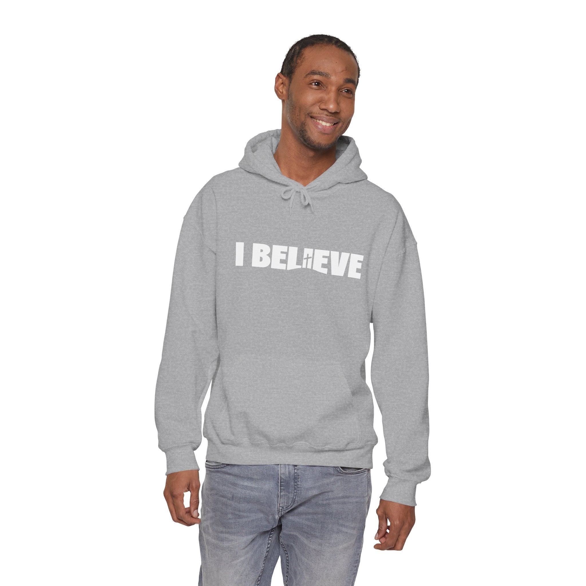 I believe Christian Hoodie Unisex Heavy Blend™ Crewneck Sweatshirt Christian Pullover
