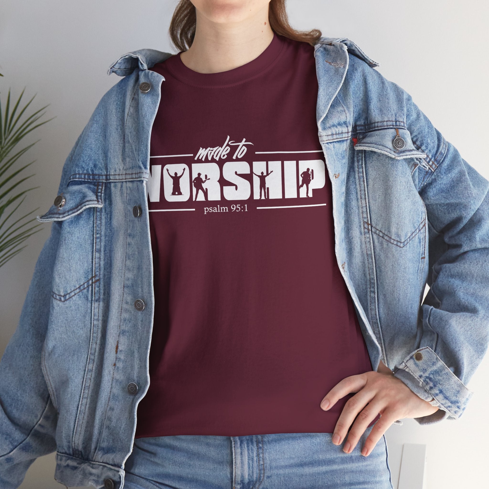 Made to Worship psalms 95:1 Unisex T-Shirt - Christian Tee
