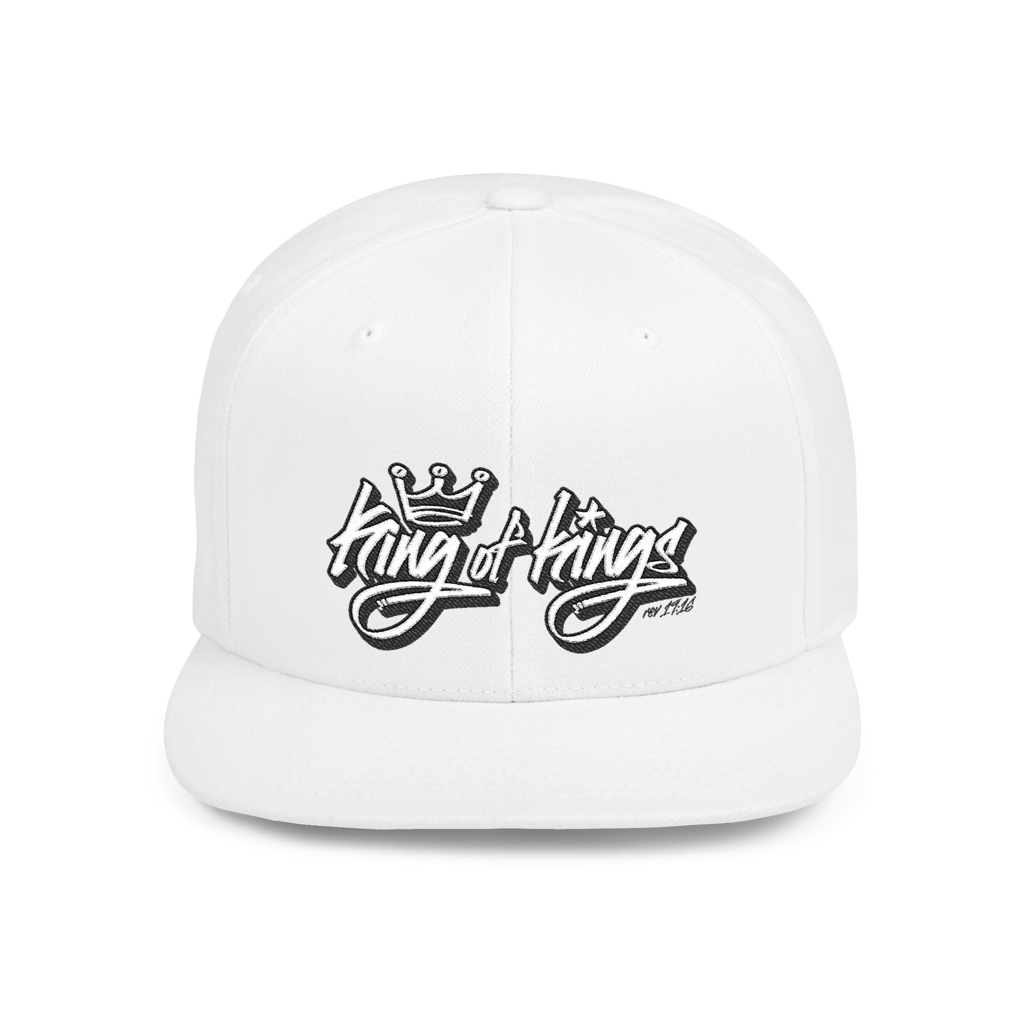 King of Kings rev 19:16 Flat Bill Snapback Hat