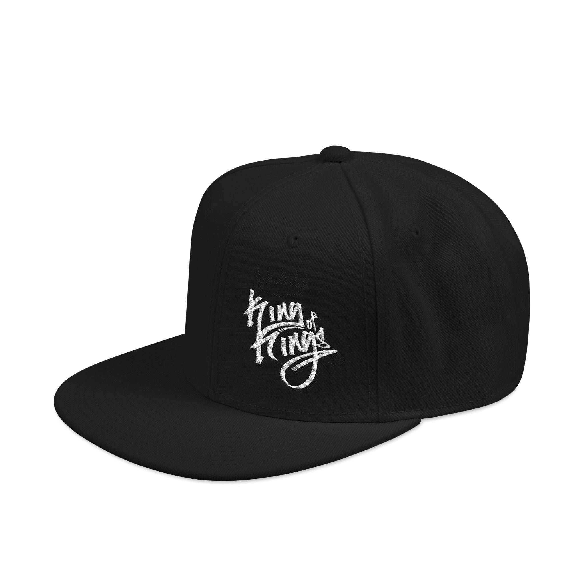 Embroidered Flat Bill Hat King of Kings rev 19:16 Snapback Hat