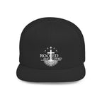 Rooted and Loved Flat Bill Snapback Hat
