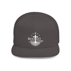 Rooted and Loved Flat Bill Snapback Hat