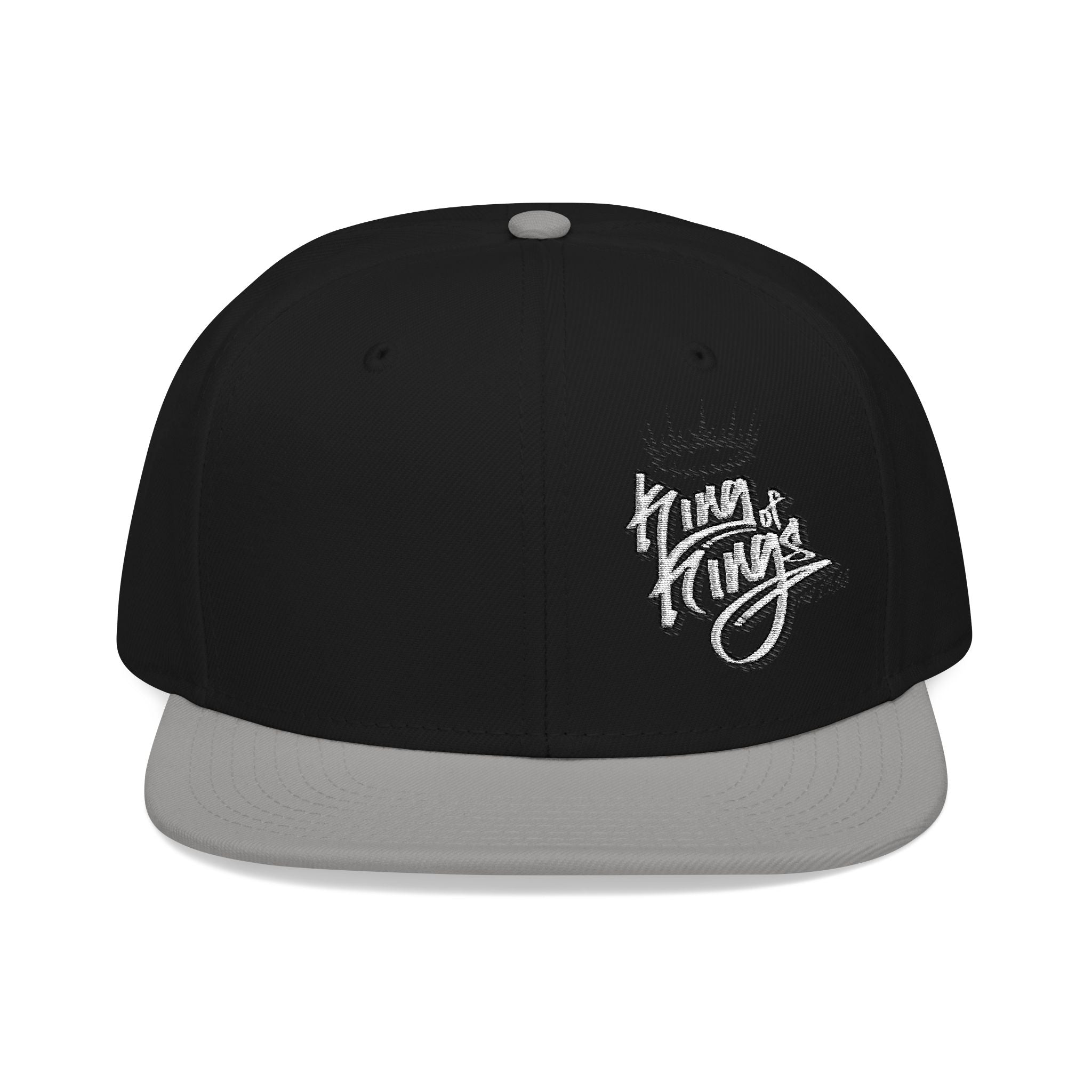 Embroidered Flat Bill Hat King of Kings rev 19:16 Snapback Hat