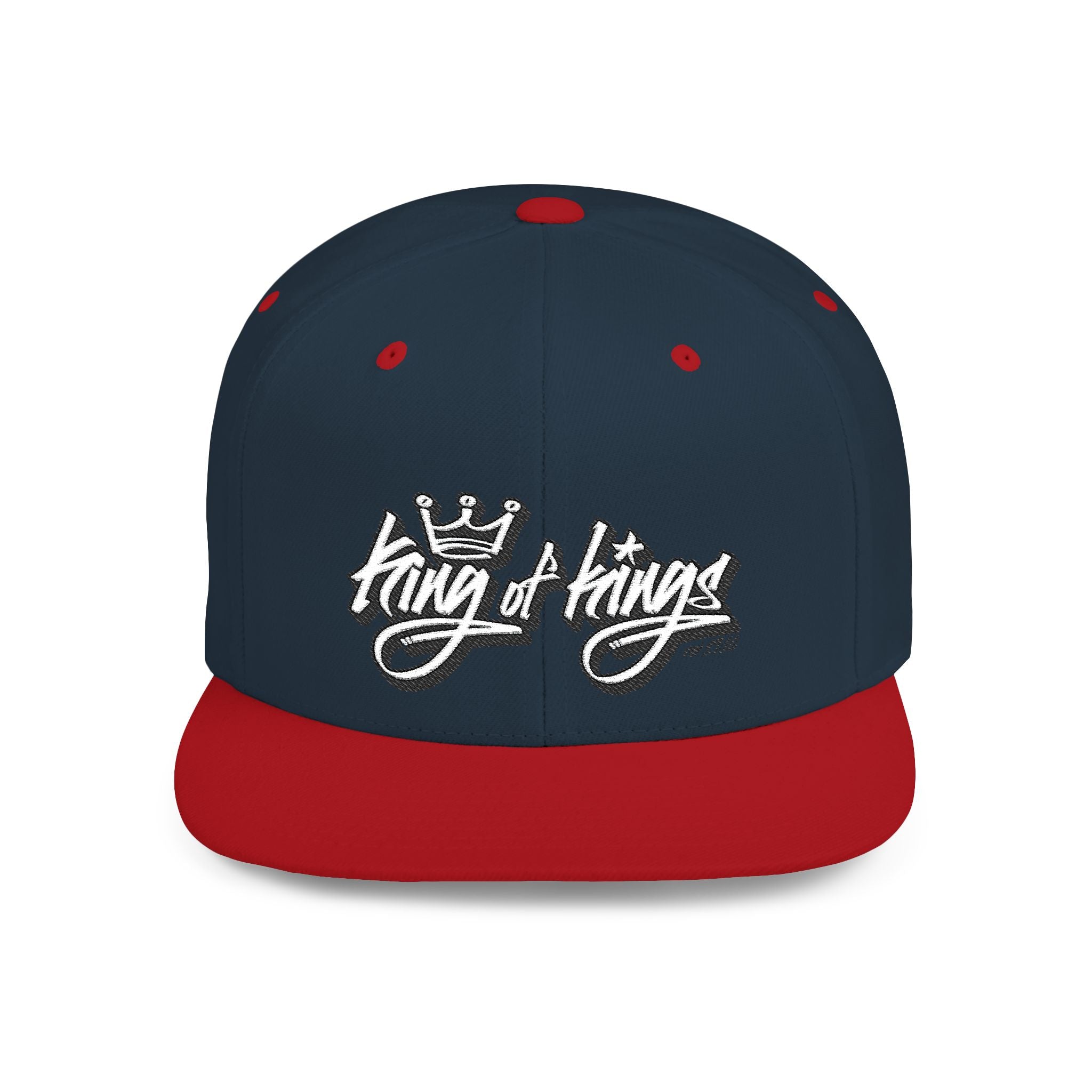 King of Kings rev 19:16 Flat Bill Snapback Hat
