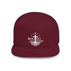 Rooted and Loved Flat Bill Snapback Hat