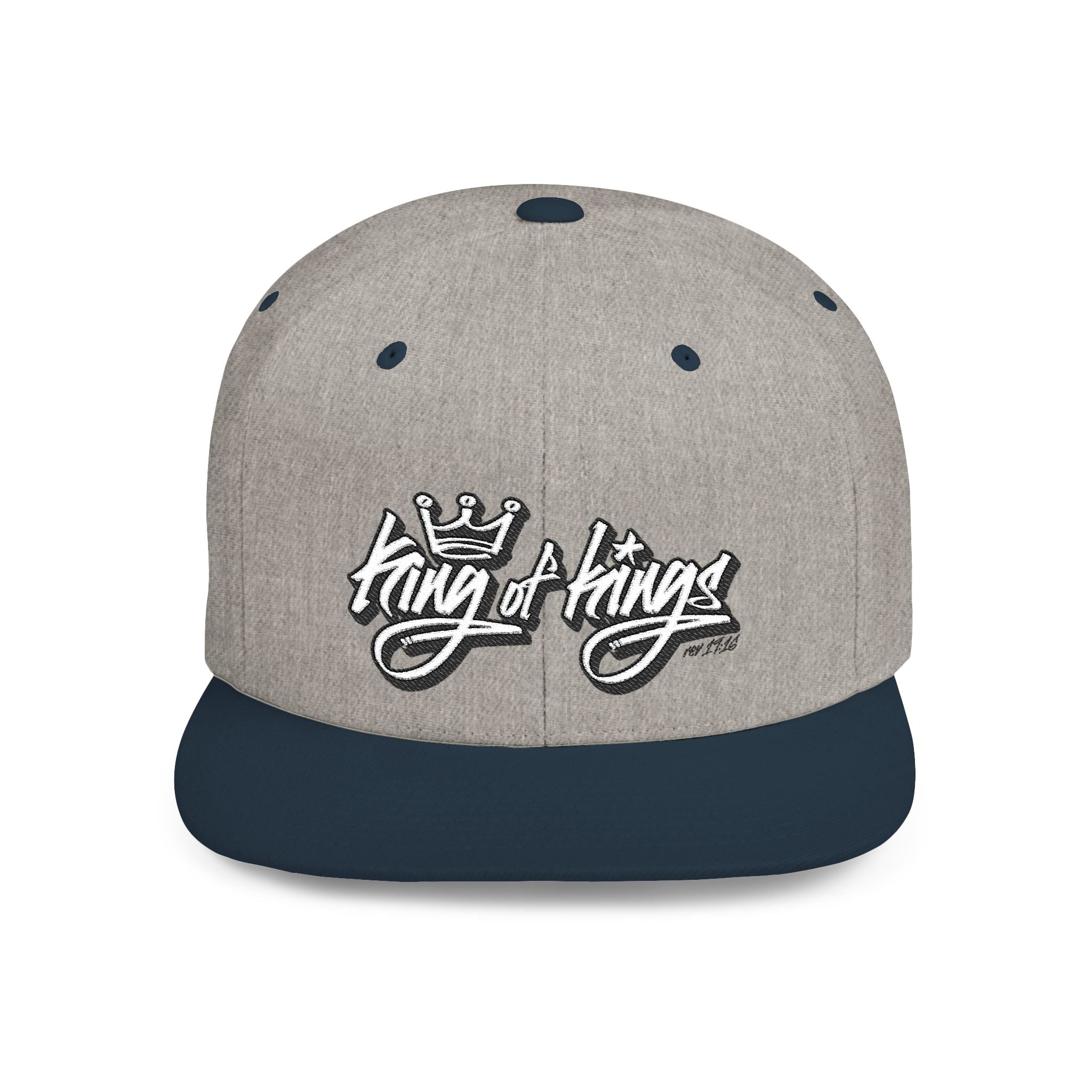 King of Kings rev 19:16 Flat Bill Snapback Hat