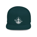 Rooted and Loved Flat Bill Snapback Hat