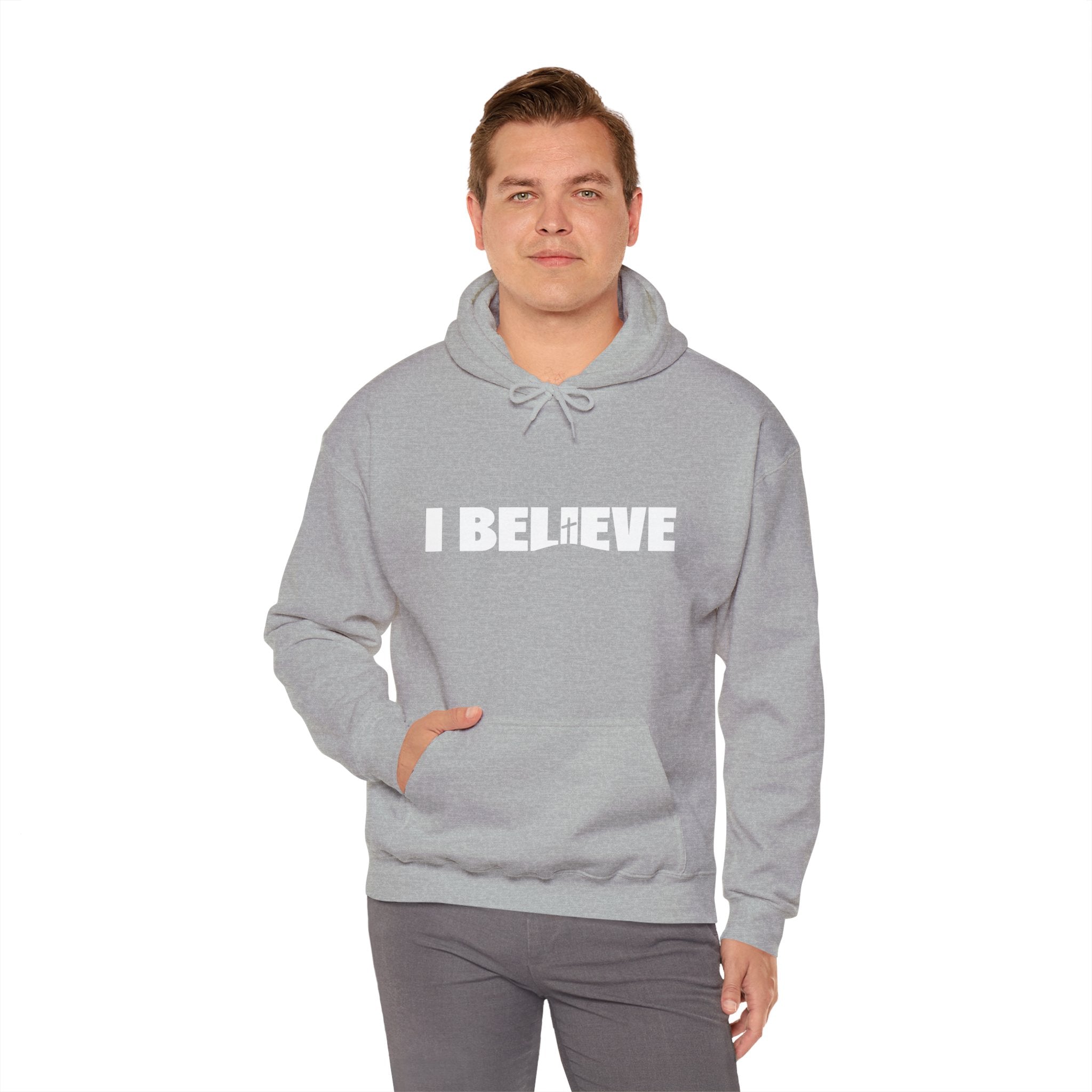 I believe Christian Hoodie Unisex Heavy Blend™ Crewneck Sweatshirt Christian Pullover
