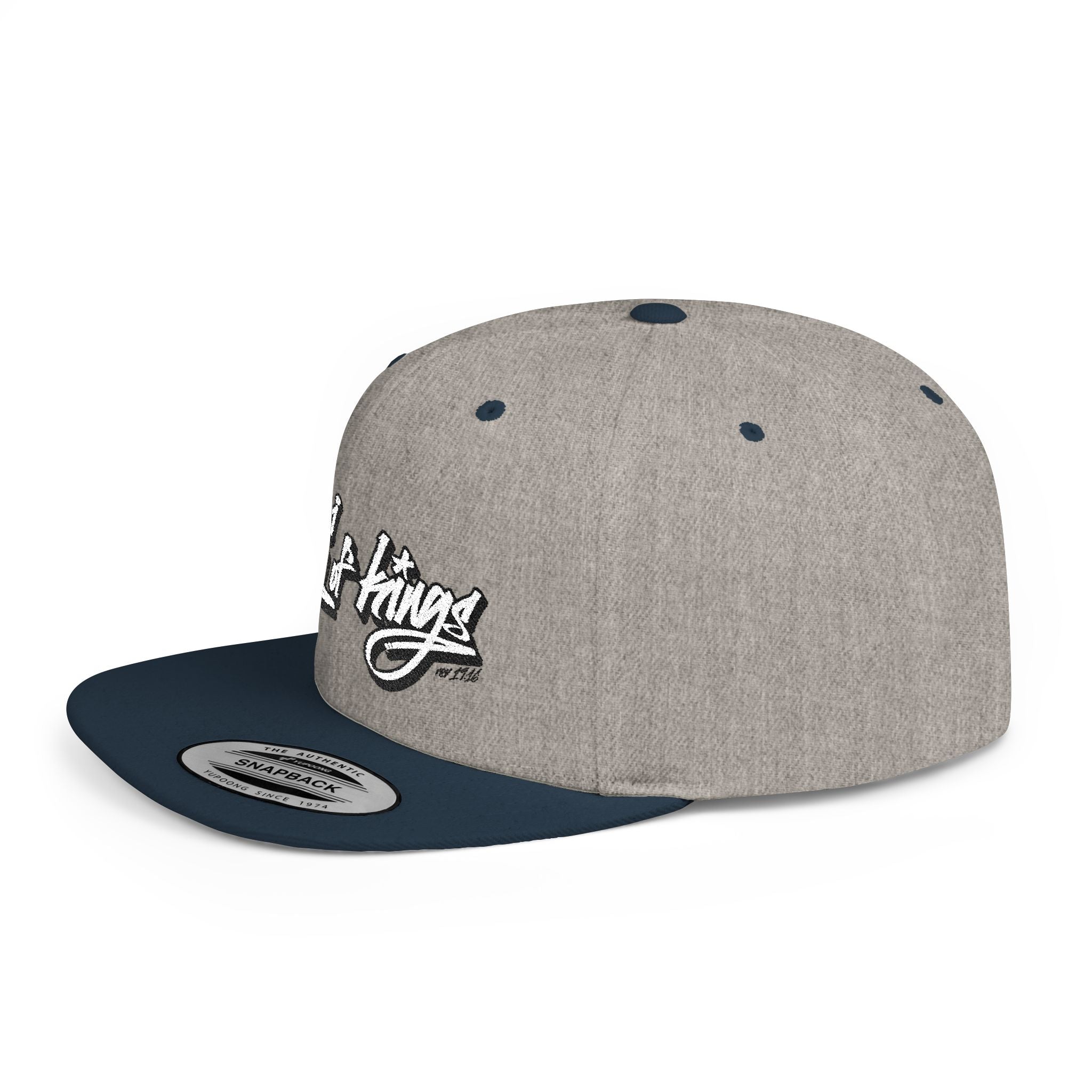 King of Kings rev 19:16 Flat Bill Snapback Hat